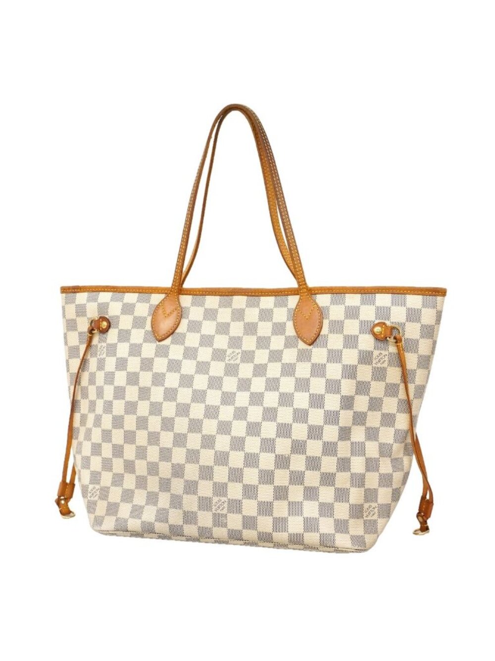 Louis Vuitton Tote Damier Azur Neverfull MM White